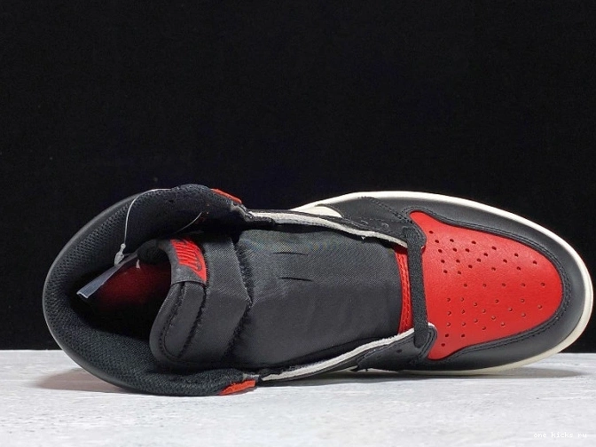 Rep Onekick High Air 1 Retro Toe OG 555088-610 Bred Jordan 0709